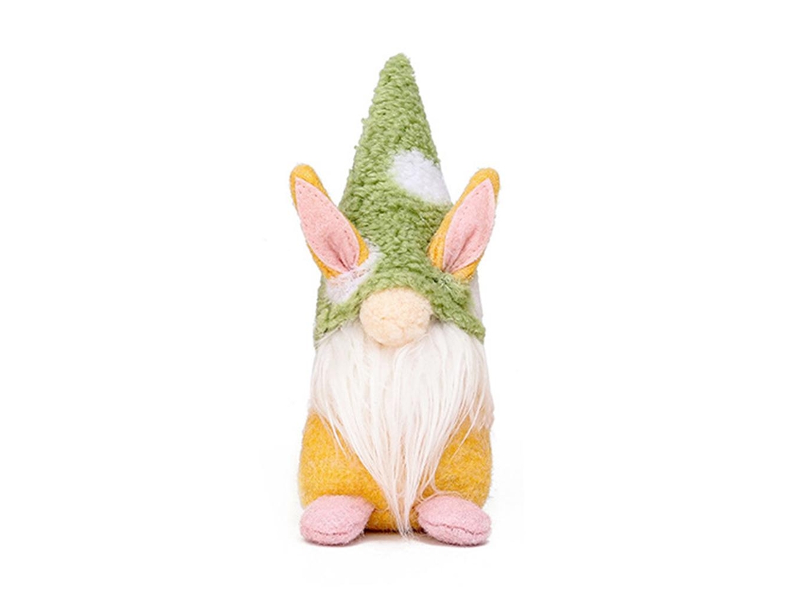 Muñeco de conejo enano sin rostro, decoración de Pascua, regalo