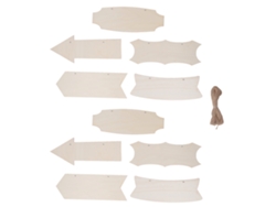 10 flechas de madera para decorar paredes en fiestas.