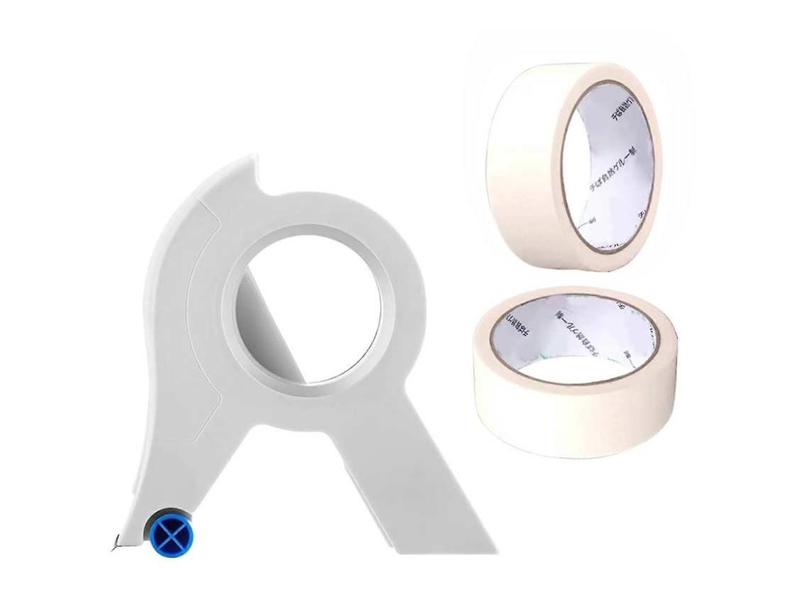 Juego de cinta adhesiva y dispensador de 1,37 pulgadas x 22 metros para decoración con cinta aplicadora para GOKOCO