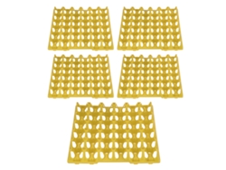 unidades de bandejas de plástico para huevos de 30 compartimentos para almacenamiento, transporte, hogar y suministros agrícolas, color amarillo.