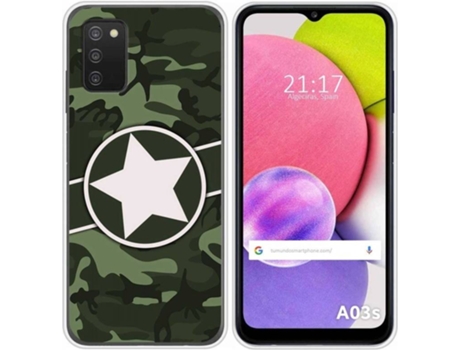 Carcasa Samsung Galaxy A03s TUMUNDOSMARTPHONE Camuflaje 01 Multicolor