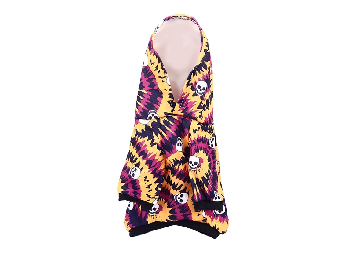 2026altiro-sudadera Con Capucha De Calavera Para Mascotas Halloween, Moda Tie Dye, Caliente Y Cómoda Para Perros Pequeños Y Medianos