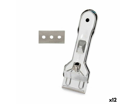 Rasqueta para Vitrocerámica Plateado Metal 13,5 x 4,5 x 1 cm (12 Unidades)