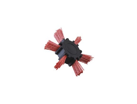 Cepillo Helice Nilon Abraslon Rojo Espiga 6 Mm JAZ