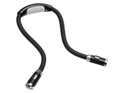 Lámpara de cuello negra (conexión USB) con clip para tarjeta RNEMITERY