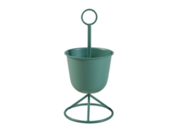 Soporte para plantas Alphen con macetero metal 48xØ23cm - Verde [EN.CASA]