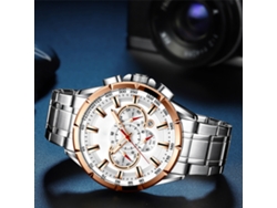 Curren 8363 Reloj Cronógrafo De Cuarzo Para Hombre De Acero Inoxidable
