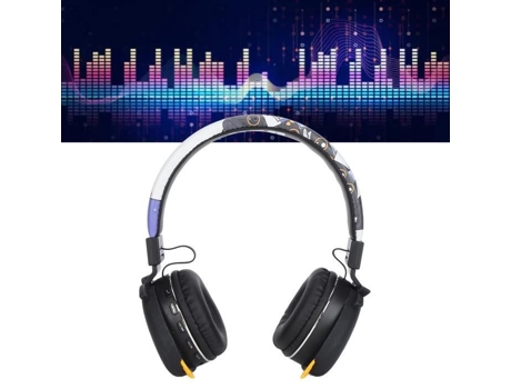 HURRISE Auriculares para niños Auriculares con Cable de Dibujos Animados Tarjeta de Memoria Plegable con Soporte para Sonido de Auriculares para ni...