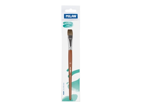 Pincel Escolar Plano Polybagr S Serie 121 Não. 20 Castanhomilan