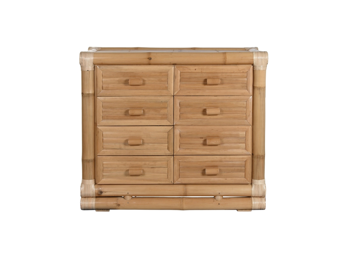 Comoda Bambú Ratán Natural 112x50x95cm