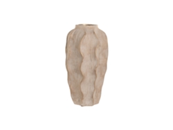 Jarron Gres Ondas Desgastado Beige 25x25x50cm
