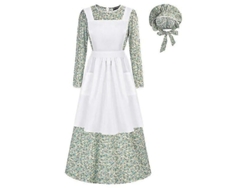 2026-conjunto De Ropa Hogar Para Mujer Estilo Lolita A-line Manga Larga Cuello O Talla Slim Fit Tela Algodón Poliéster Otoño