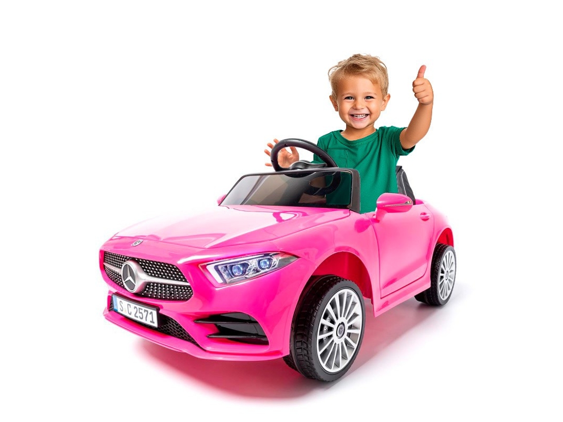 Coche Eléctrico para Niños Mercedes CLS350 con Batería 12V Rosa ATAA