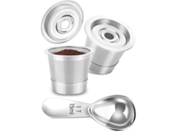 Cápsulas De Café Reutilizables Filtro De Café De Acero Inoxidable Con Cuchara De Café Compatible Para Ninja Cfp101 Pb041 Pb051 Y K Cup 2 Pcs Spqment