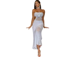 Vestido De Playa De Punto Sin Espalda Para Mujer