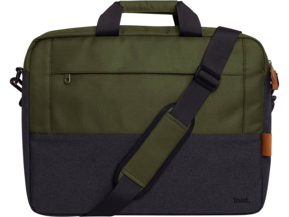 Bolso TRUST Lisboa para Portátiles hasta 16'' (Eco-Friendly - Verde)