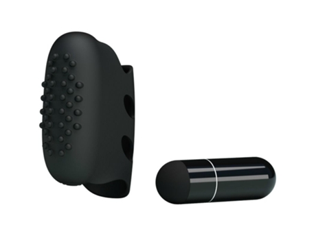Estimulador Pretty Love Flirtation Stimulator - Dedal con Vibracion Steward Negro