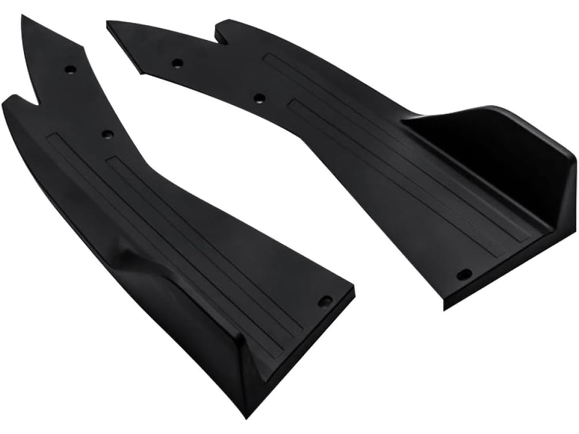 2 Separadores Universales De Parachoques Trasero De Fibra De Carbono Negra De 48 Cm, Protectores De Guardabarros