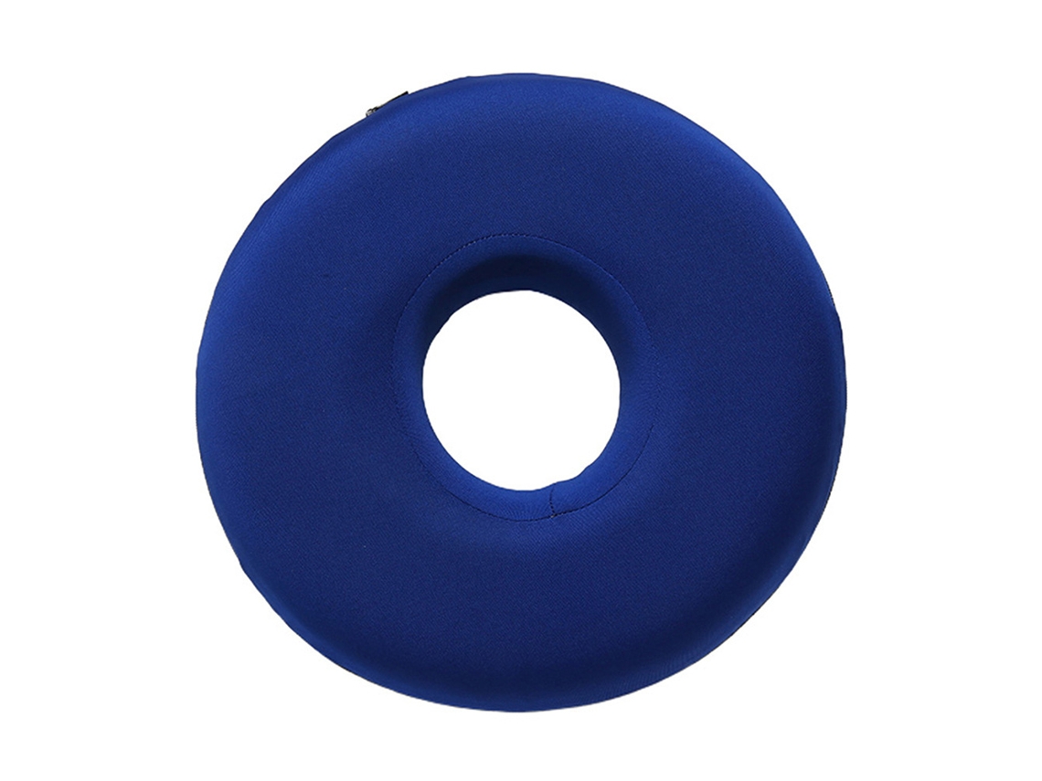 Almofada De Orelha Com Furo Chrui De O Para Quem Dorme De Lado, Para Aliviar O Desconforto Na Orelha, Azul (redonda)