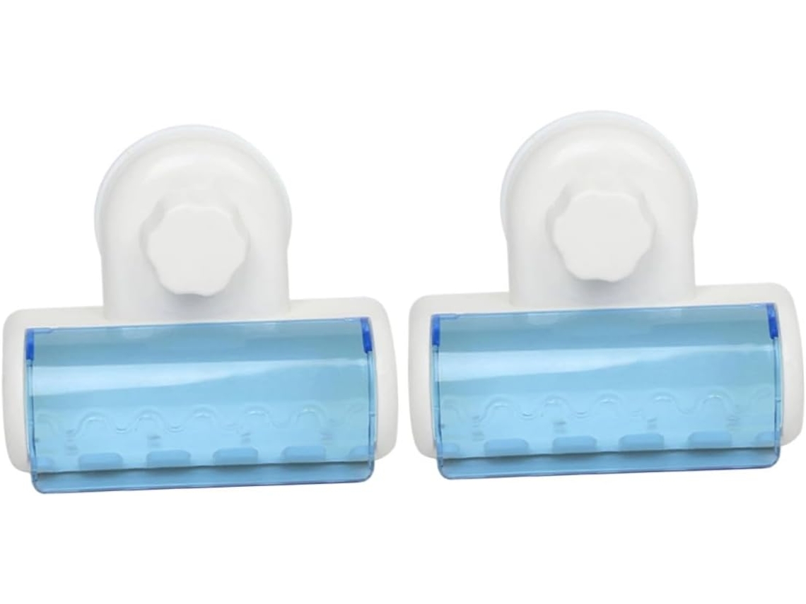 Soporte Para Cepillos De Dientes Con Ventosa Para Montaje En Pared, Paquete De 2,