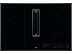AEG Placa de Inducción con Campana Extractora CCE84543FB (Eléctrica - 80 cm - Negro)