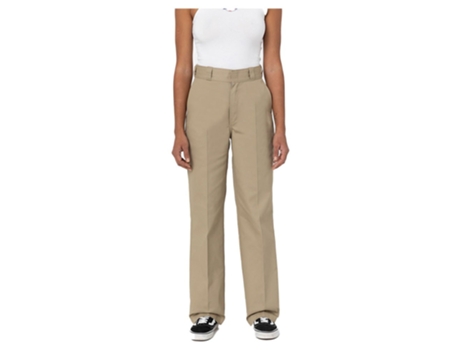 Calça DICKIES Calças Chino 874 Work Rec Verde 24 / 32 Mulher