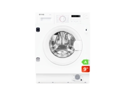 Lavadora integrable Evvo Aura 9, 9 kg, 1350 rpm, Clase energética A, Motor Inverter, Tambor Eprotect, 15 programas