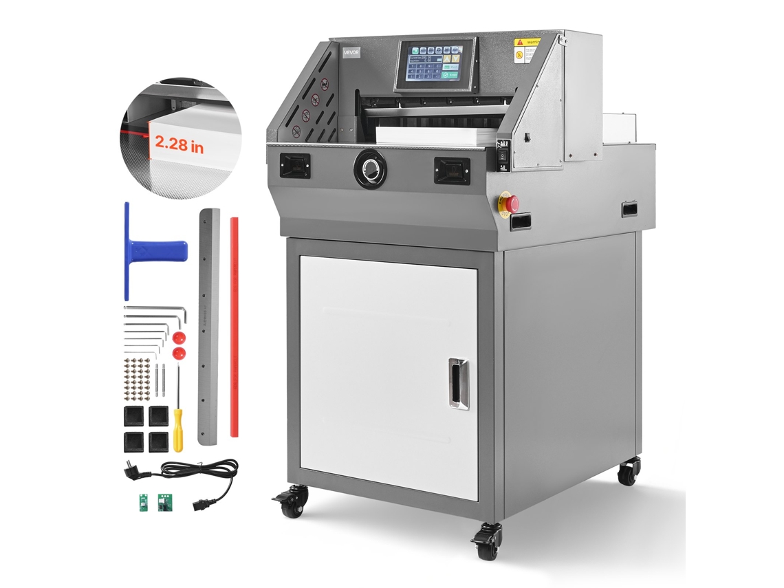 Vevor Cortadora De Papel Eléctrica Ancho Corte 457 Mm Grosor Corte 58 Mm 1000 W