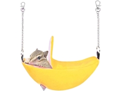 2026-hamaca Para Hámster Colchón Colgante Para Mascotas Pequeñas Casa De Jaula Accesorios Banana Suave