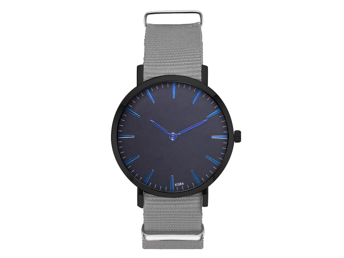 Reloj De Pulsera Zhoulianfa De Cuero Sintético Con Correa De Cuarzo, Diseño Sencillo, Unisex (azul)