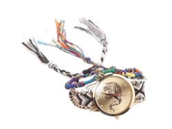 Reloj De Pulsera De Cuarzo Para Mujer Vansvar Con Correa Tejida A Mano Con Estampado De Elefante.