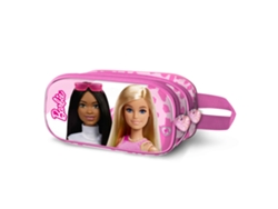 Barbie Fashionista Estuche Portatodo 3D Doble, Rosa KARACTERMANIA