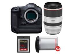 Canon Eos R3 + Rf 70-200mm F/2.8 L Is Usm + 1 Sandisk 128gb Extreme Pro Cfexpress Type B + 3 Canon Lp-e19 + Ebook Pricedirect