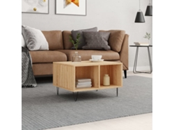 Mesa de centro HARLANV1 de 60x50x36,5 cm, fabricada en madera de roble de Sonoma.
