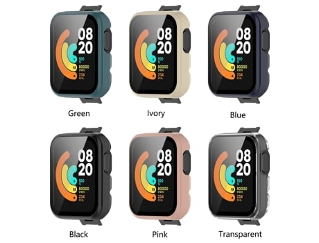 Xiaomi Mi Watch Lite Part + Funda protectora de película reforzada (Rosa)