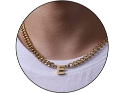 2026-cadena De Eslabón Cubano Con Letra Inicial A-z Acero Inoxidable 6.5mm 18+2 Pulgadas Regalo De Joyería Para Hombres Mujeres Niños