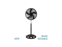 Ventilador de Pie Agudo Negro 65W Oscilante FABRILAMP