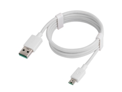 Cable De Datos Microusb 5a De Carga Rápida Y Transferencia De Datos Universal Para Teléfonos Android Huawei Blanco Tpe 1m Cable De Datos De Plástico Resistente A Roturas