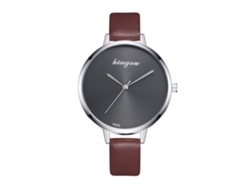 Reloj De Pulsera Analógico Redondo De Cuarzo, Moderno, Para Hombre Y Mujer, Color Café.