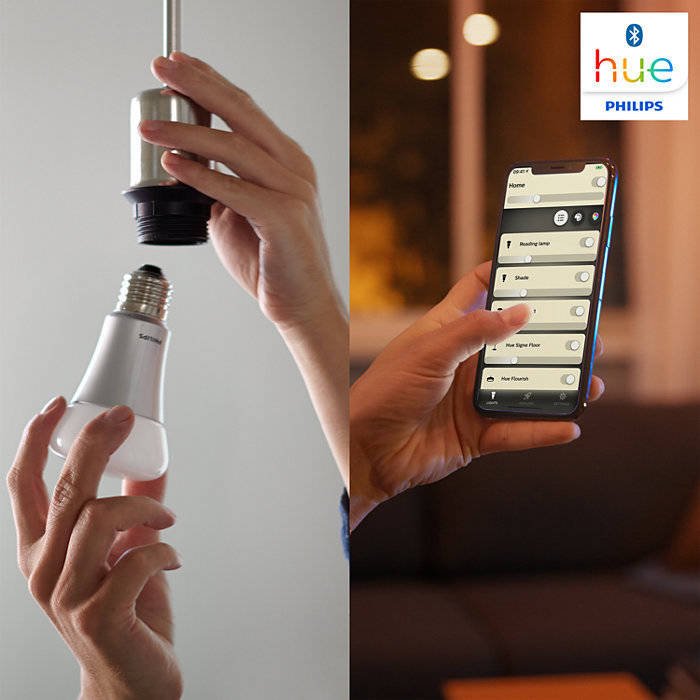 Kit 2 Bombillas Inteligentes PHILIPS HUE  (E14 - Blanca Suave)
