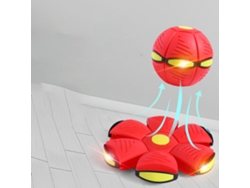 Pelota Plana Lanzable Para Adolescentes Rojo, Juguete De Deformación, Interactivo Padre-hijo, Antiestrés