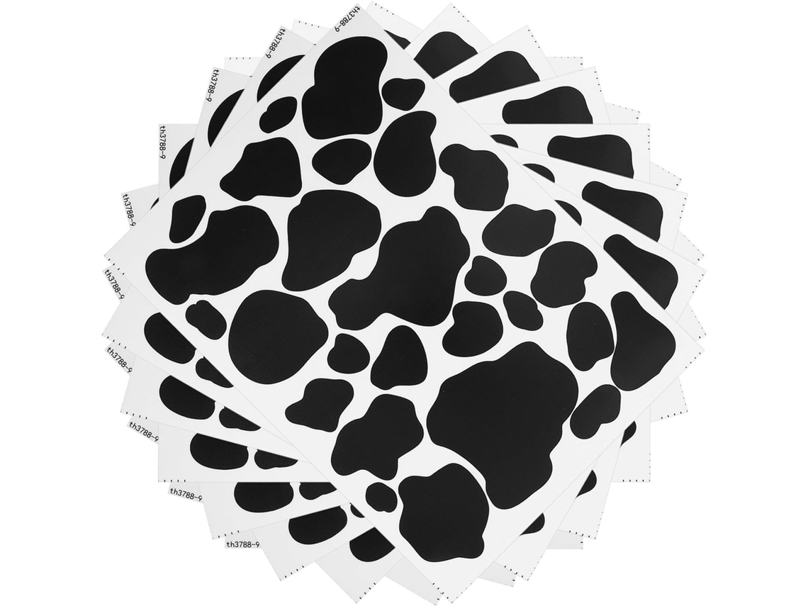 10 Pegatinas De Pared Con Estampado De Vaca, Pegatinas Decorativas.
