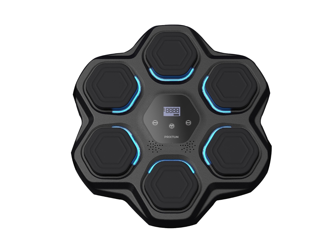 Máquina de Boxeo Prixton Combat BM100 (9 niveles, luces guiadas, efectos de sonido, Bluetooth, guantes incluidos)