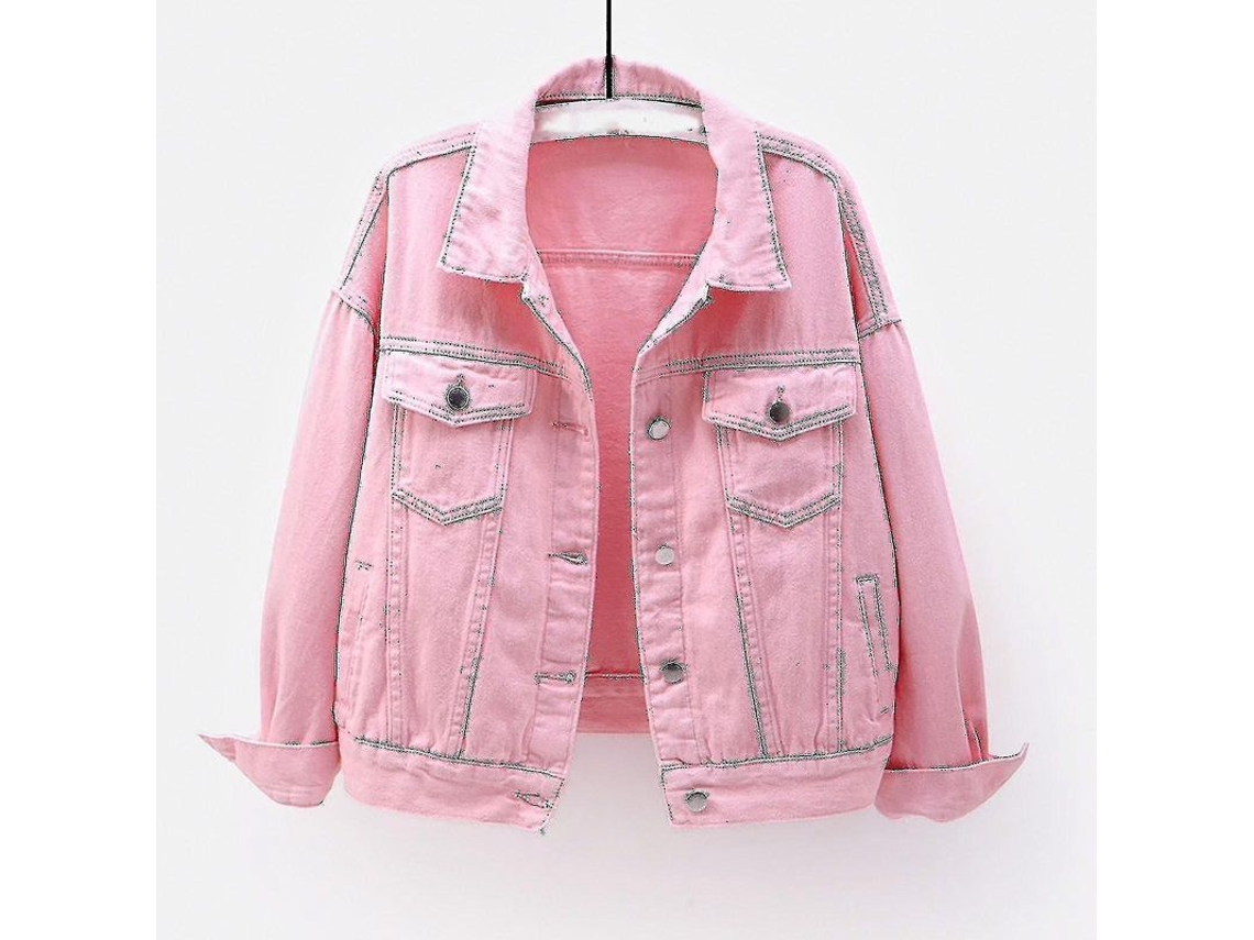 2026-chaquetas De Jeans Para Mujer De Manga Larga Abrigo De Otoño Y Primavera De Talla Grande
