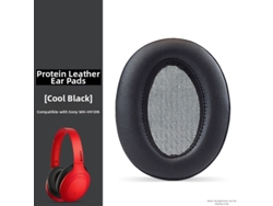 Almohadillas De Repuesto Para Auriculares Sony Wh-h910n (1 Par), De Piel Sintética, Color Negro. Czhhmart