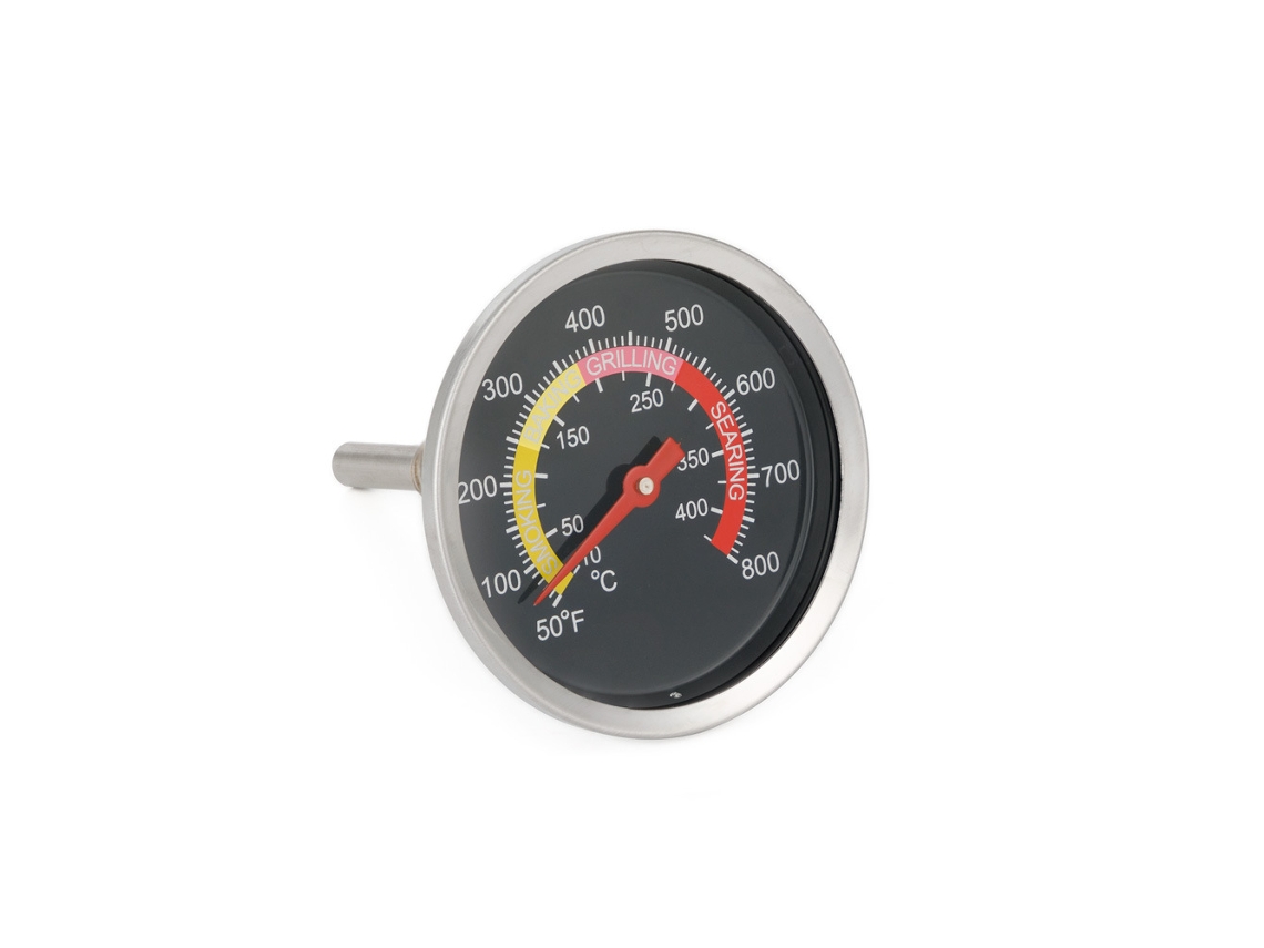 Termómetro para parrilla de carbón, ahumador, indicador Fahrenheit, termómetro de acero inoxidable Tommy01