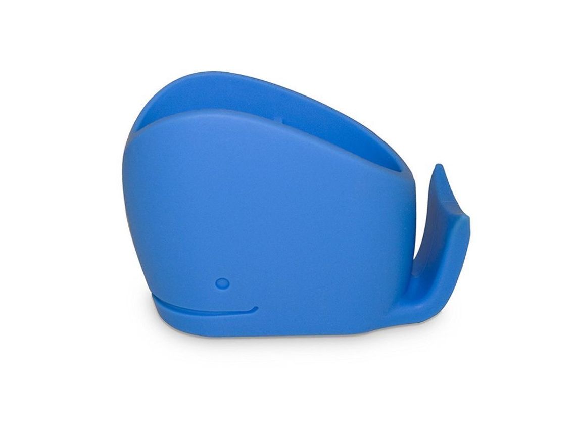 Portacepillos Ballena De Silicona Bonita Para Niños - Organizador De Pasta Dental - Azul