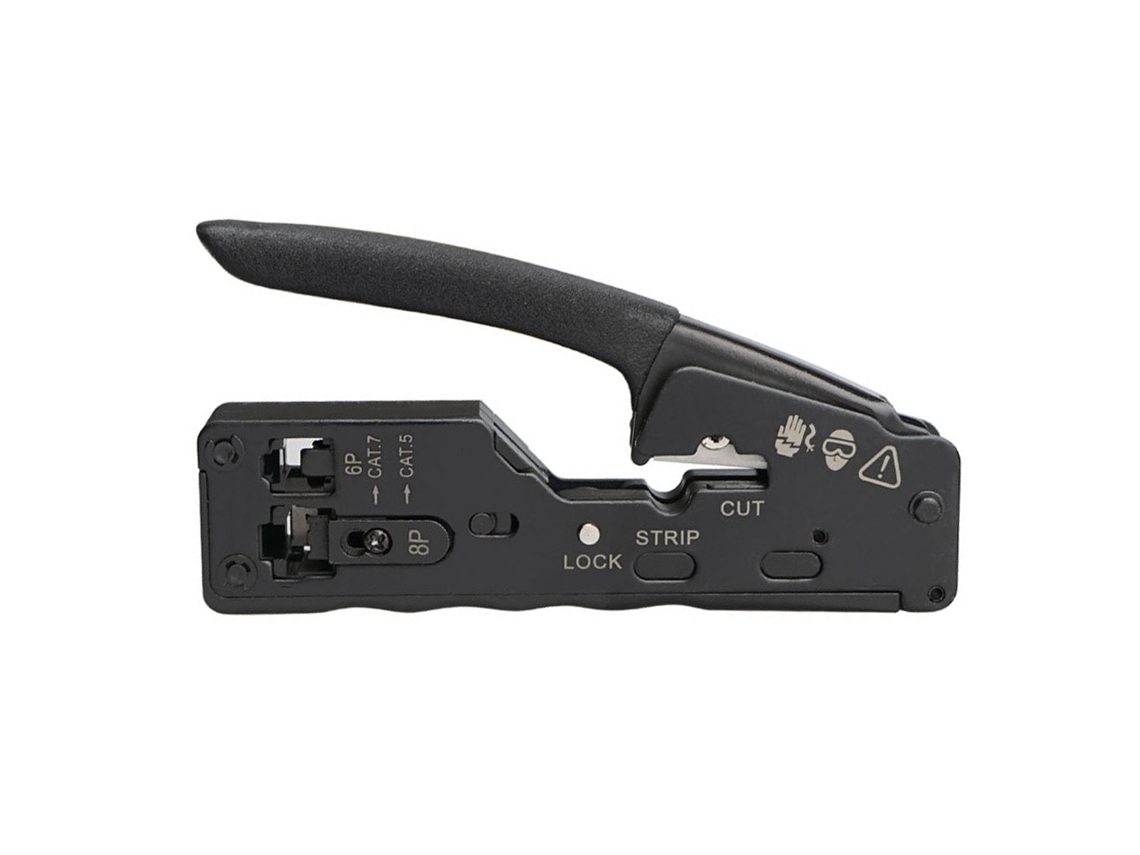 Alicate e ferramentas MDUG para crimpagem de cabos RJ45, Cat7, Cat6, Cat5, RJ11, RJ12