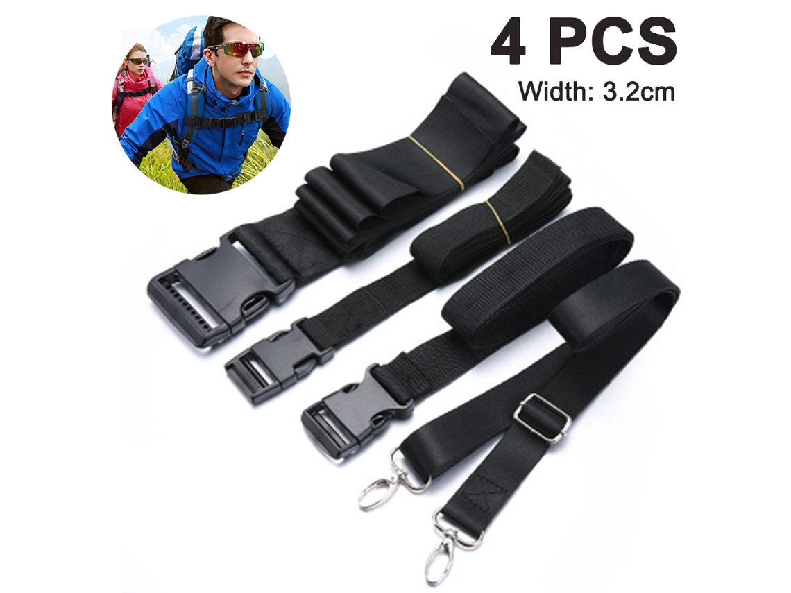 Mochila con correa de esternón, hebilla ajustable con silbato de emergencia para mochilas de tela universales para exteriores
