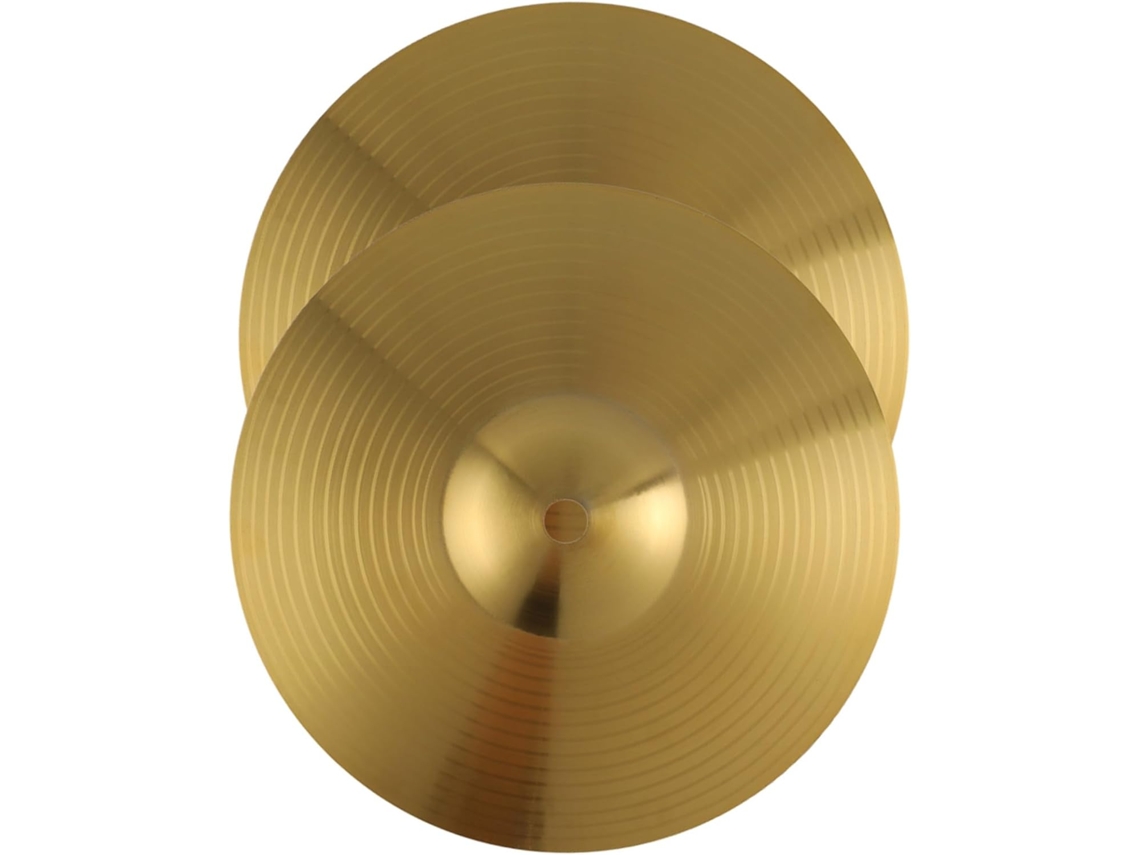 Pratos De Ataque Para Bateria Jazz Em Latão Banhado A Ouro, Leves E Seguros, Conjunto De 2, Peças Compatíveis.